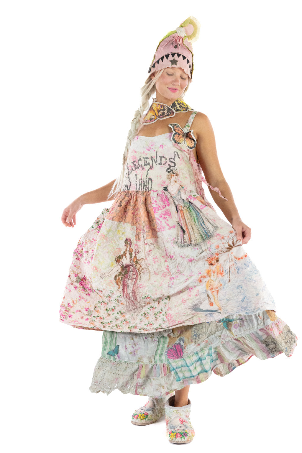 Magnolia Pearl Clothing Patchwork Fairytale Skirt 155 - The