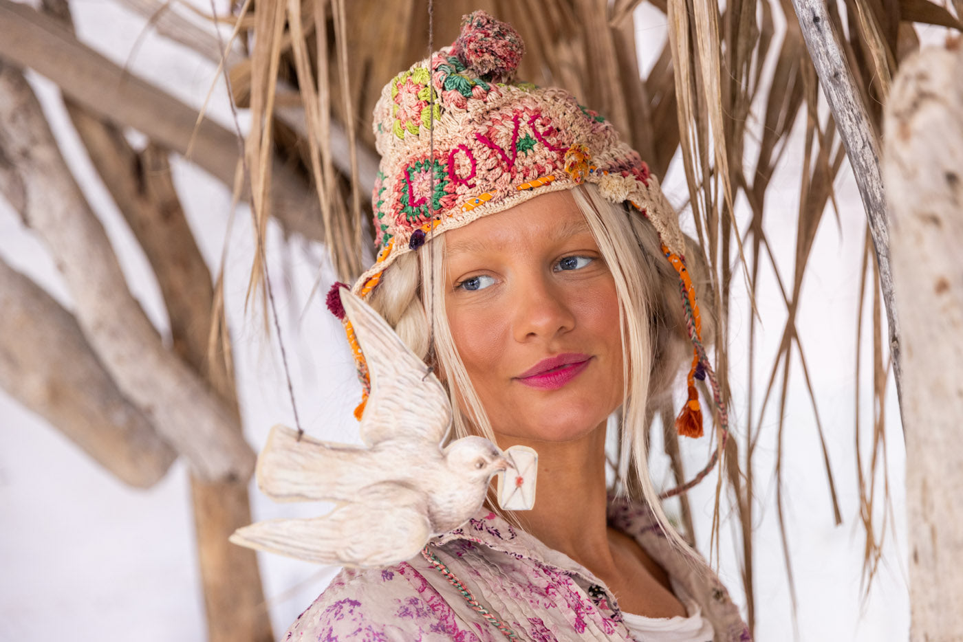 quiltwork brux trapper hat