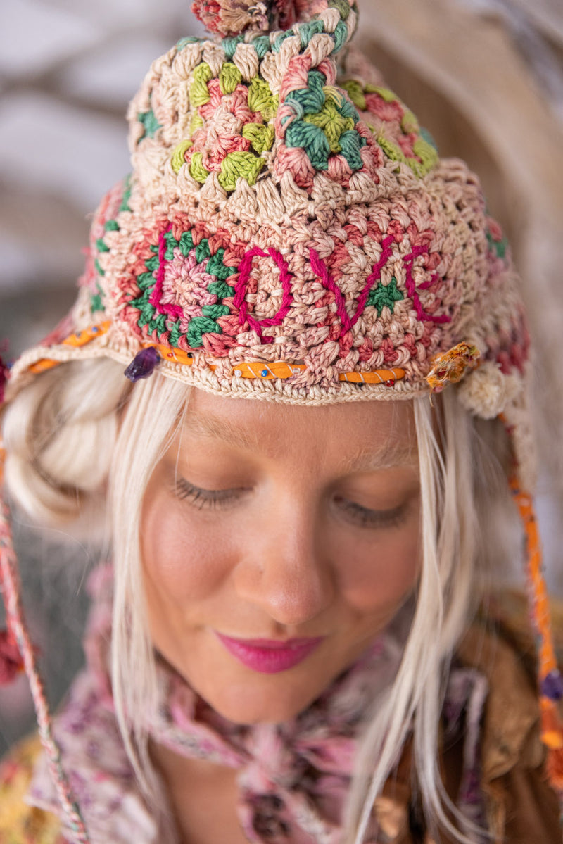 quiltwork brux trapper hat