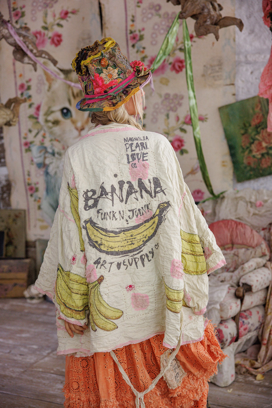 banana funk n junk kimono