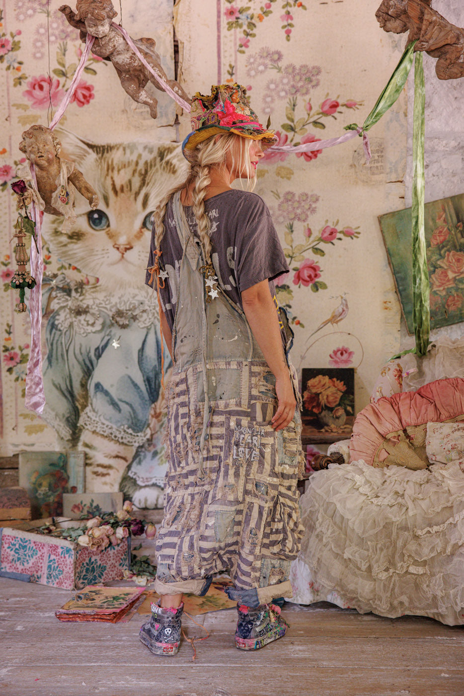 patchwork frankie overalls