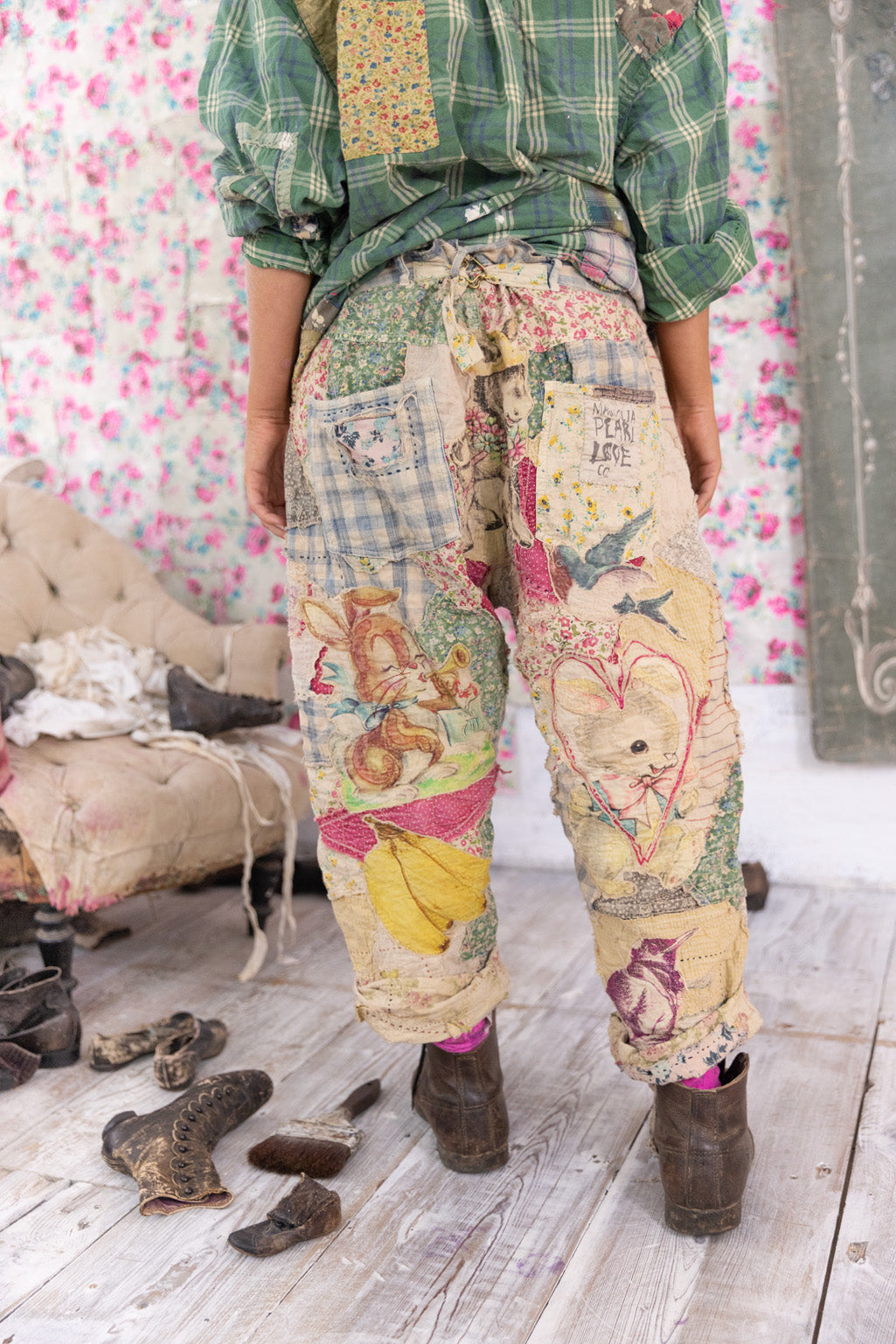 patchwork miner pants