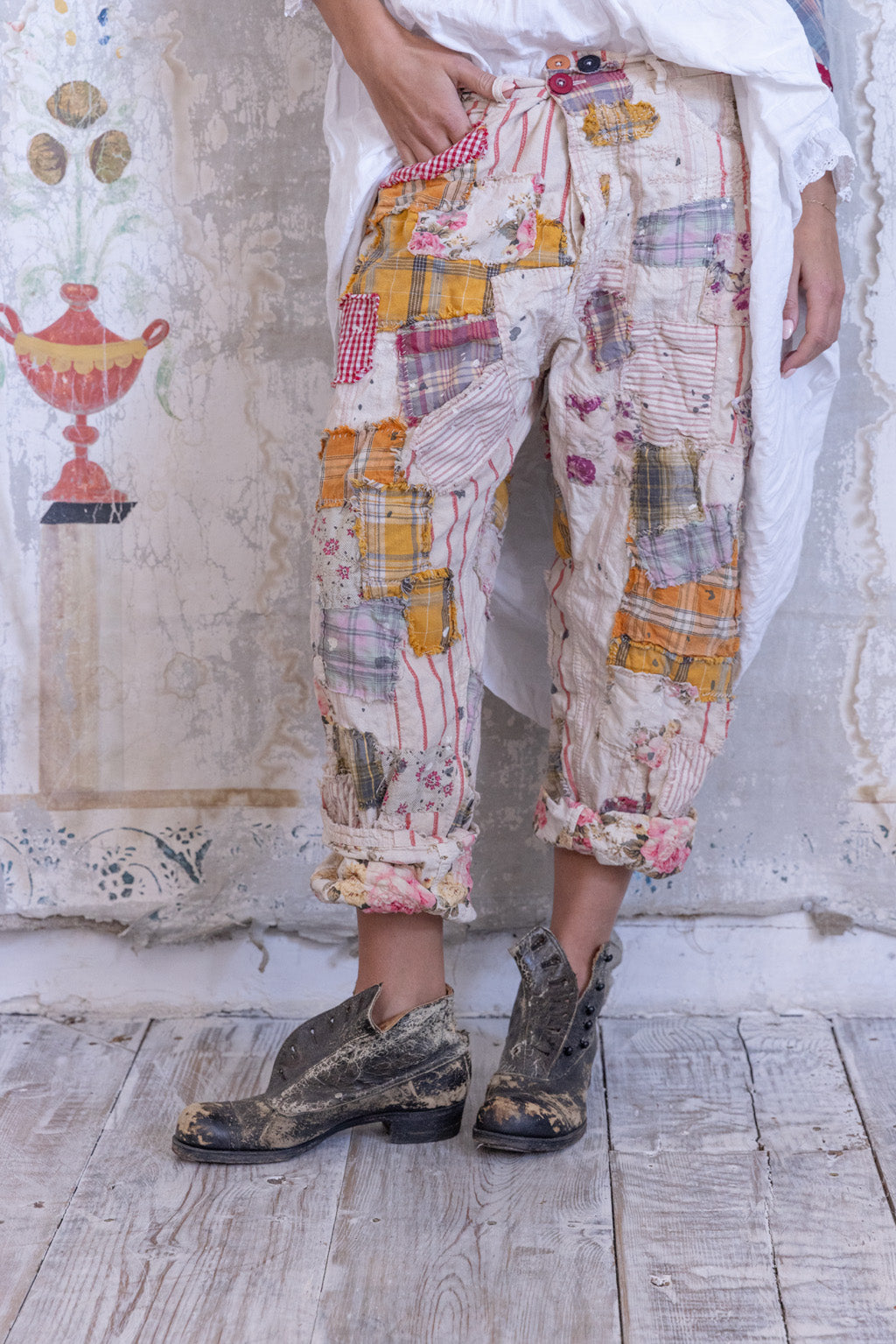patchwork miner pants
