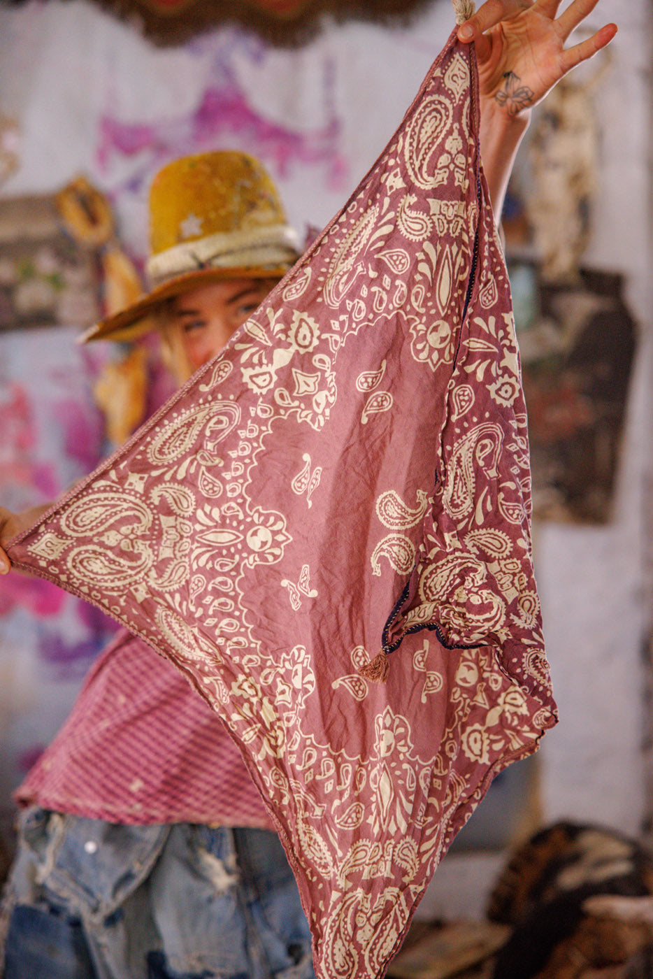 paisley tassel scarf