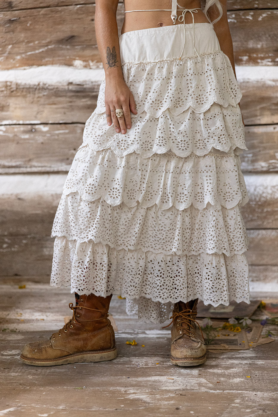 eyelet angelique skirt