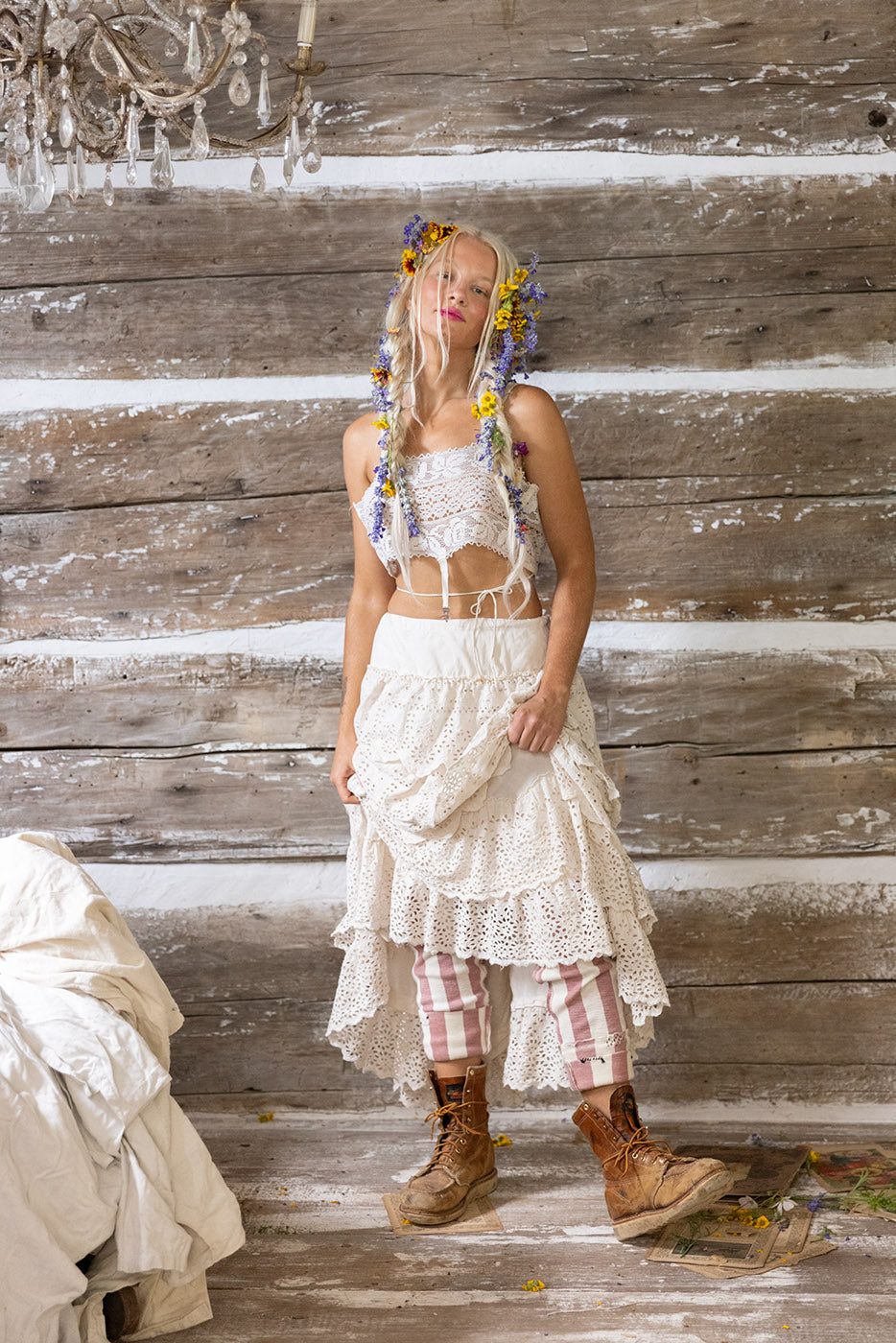 eyelet angelique skirt