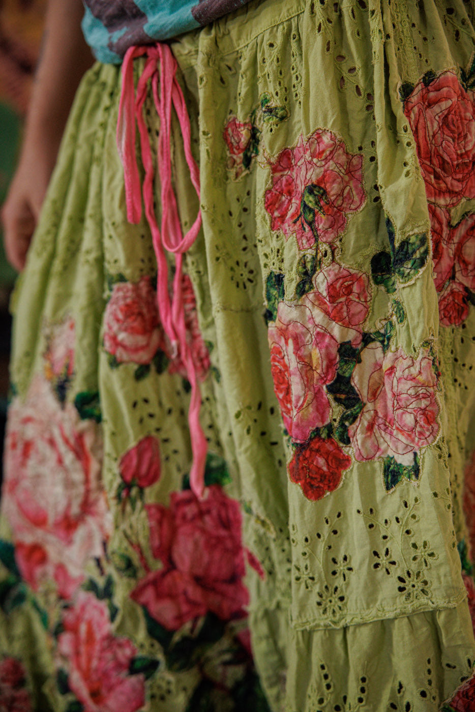 eyelet lala skirt