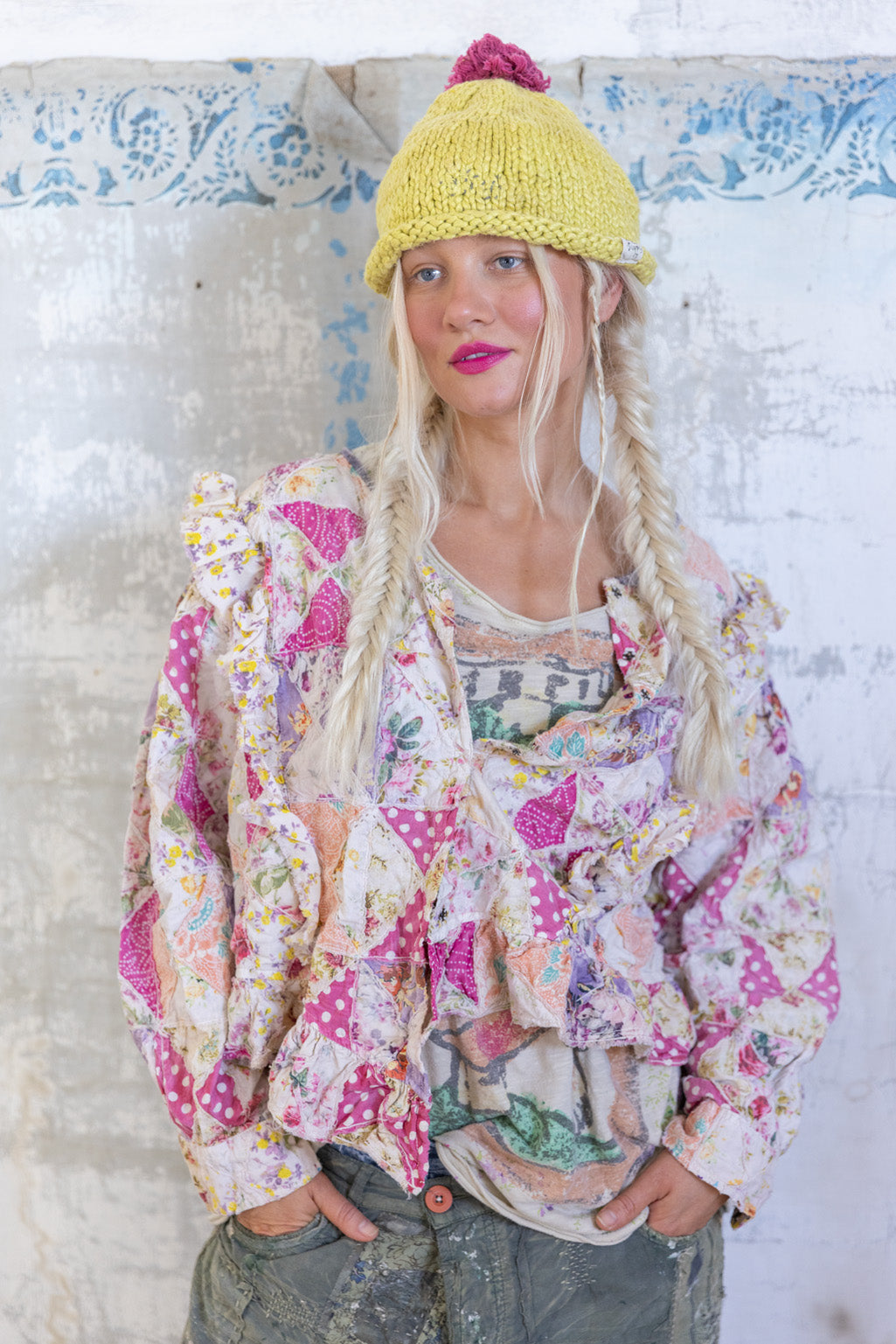 quiltwork bach cropped jacket