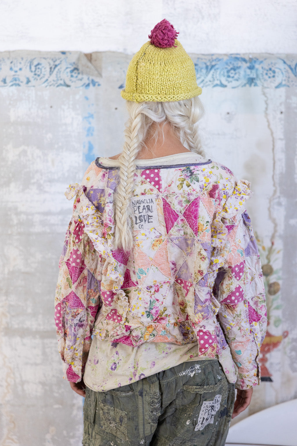 quiltwork bach cropped jacket