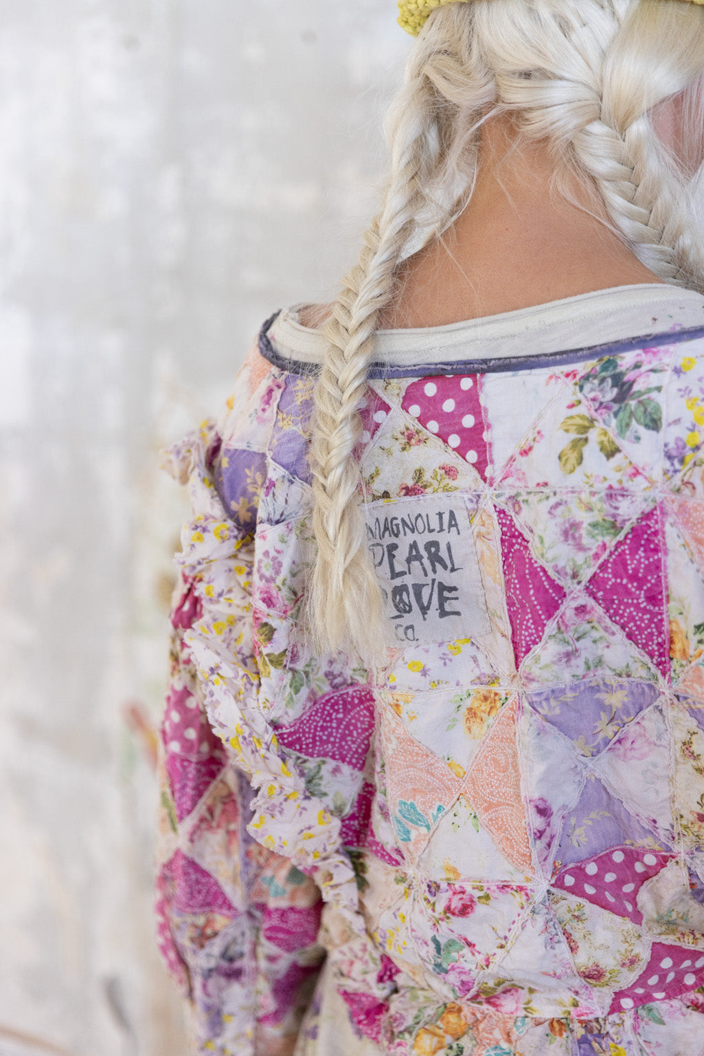 quiltwork bach cropped jacket