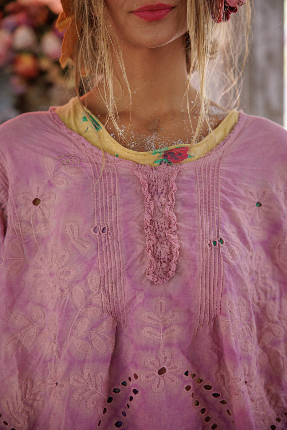 eyelet wennie blouse