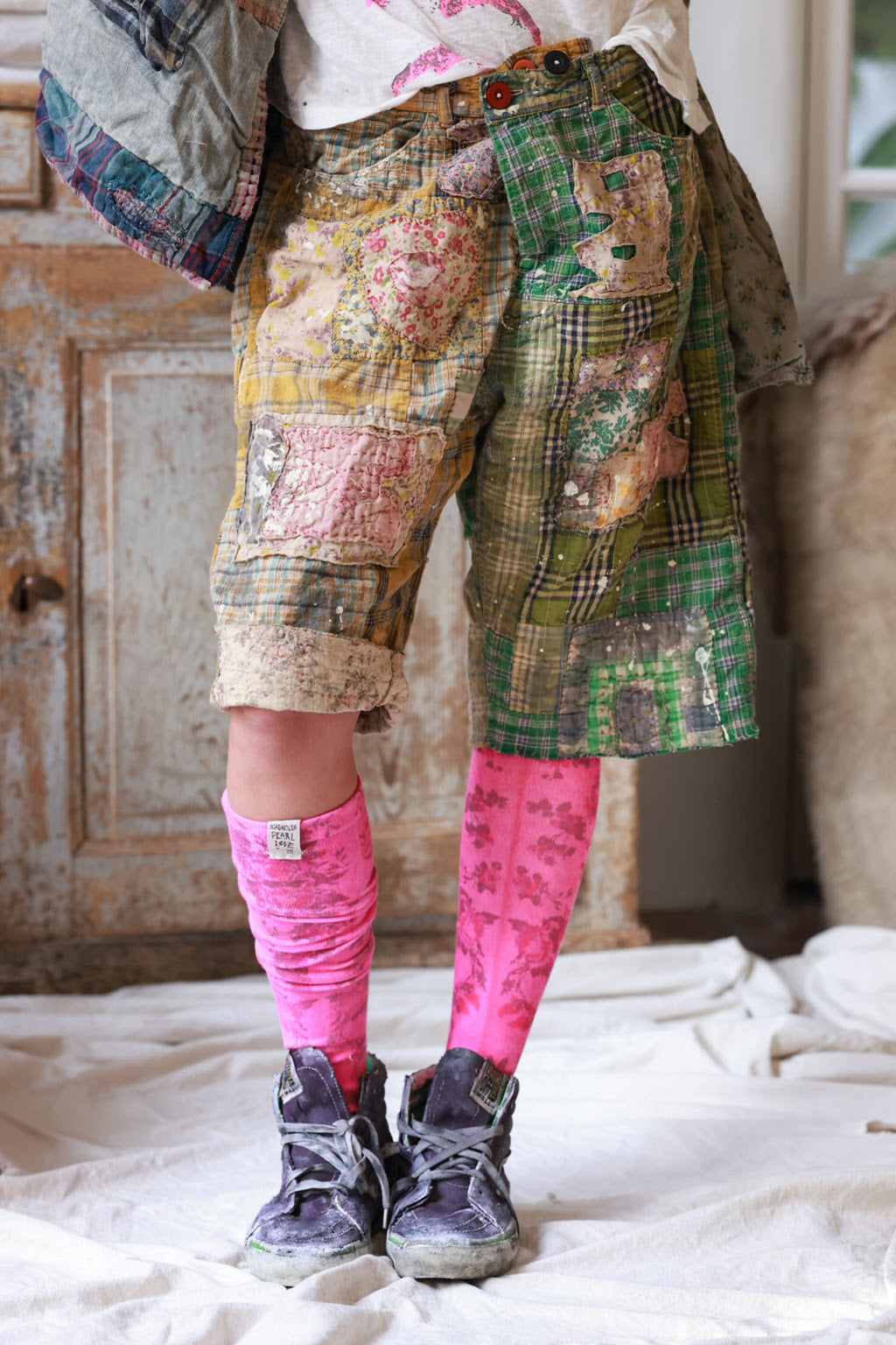 patchwork miner shorts