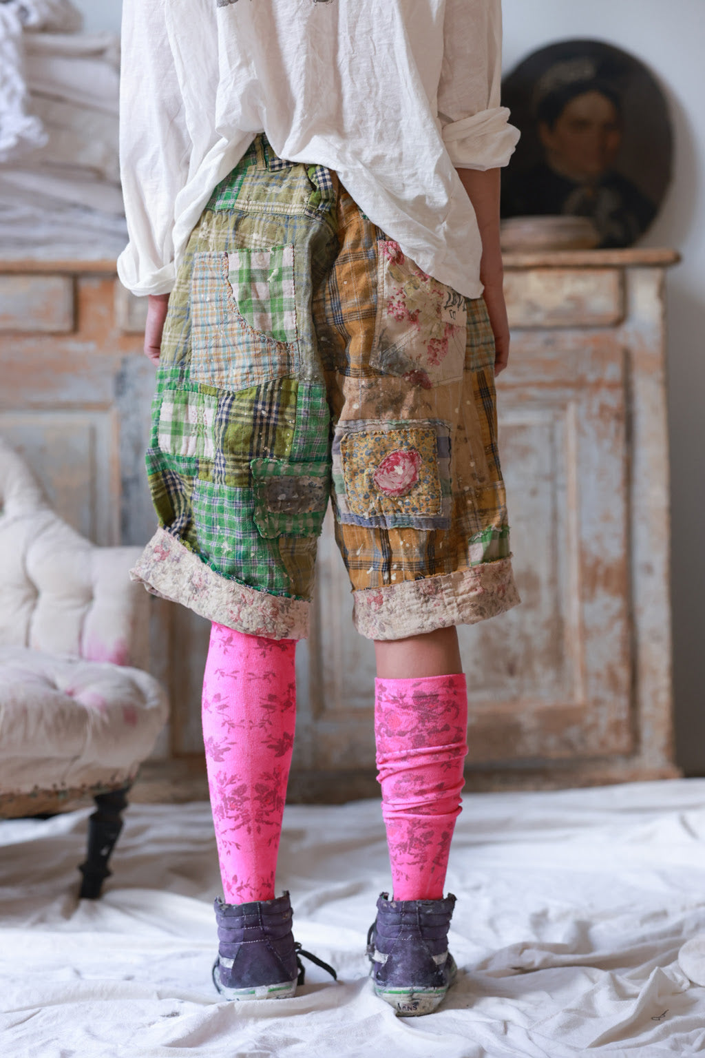 patchwork miner shorts