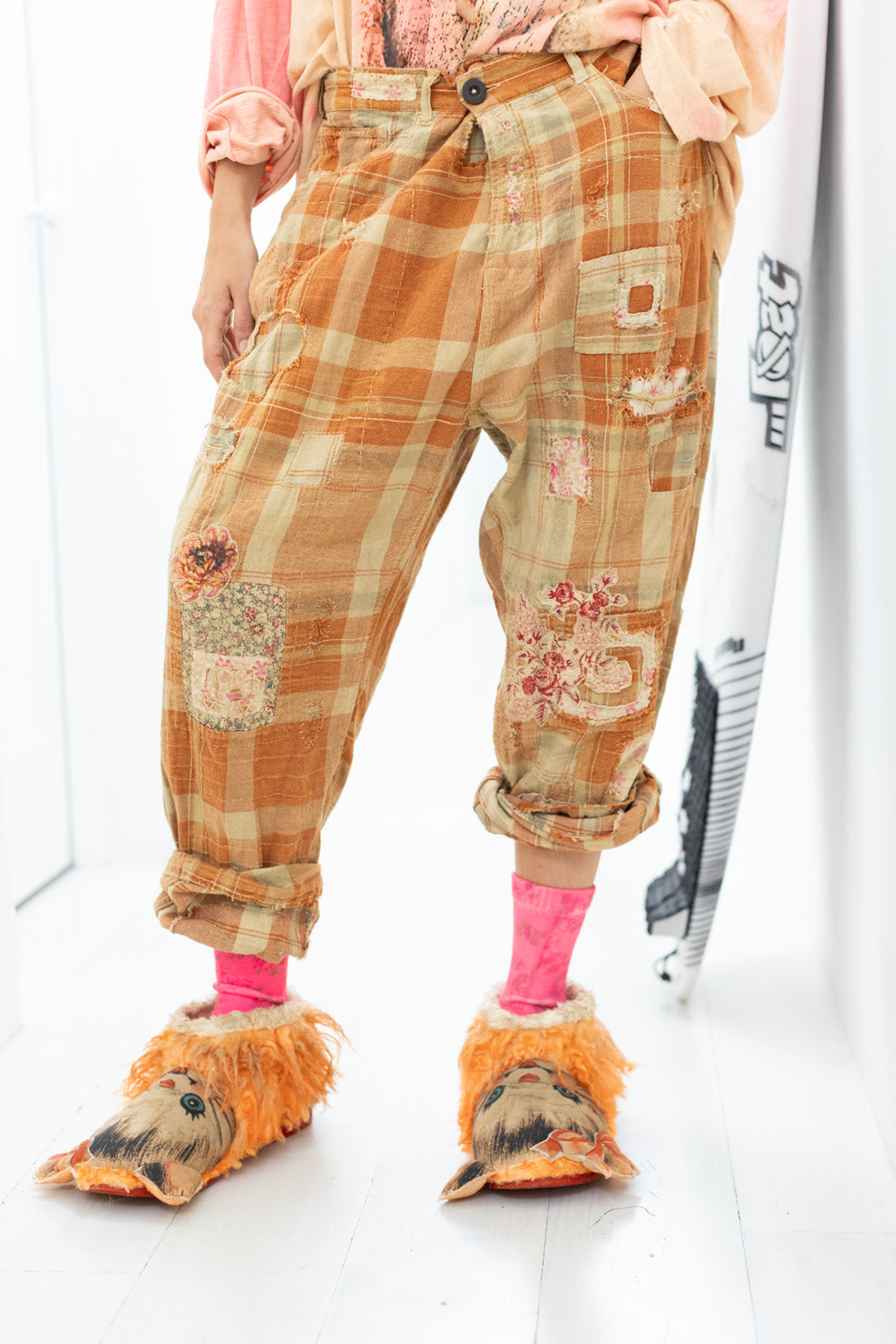 patchwork crossroads pants