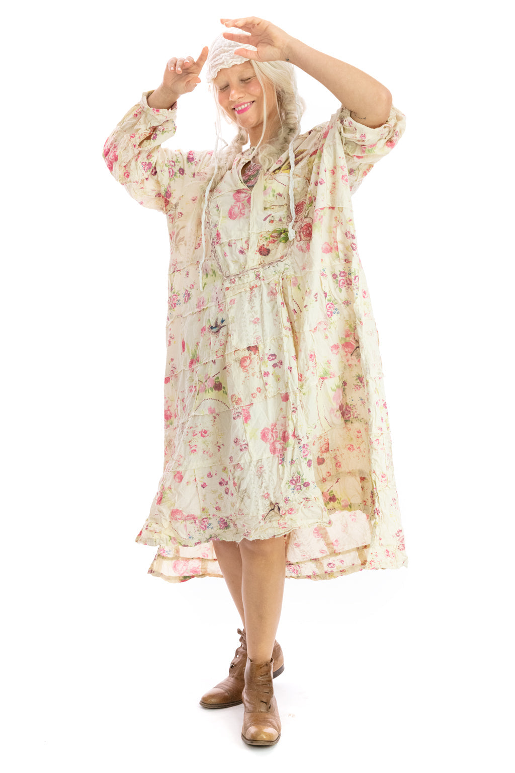floral patchwork prarie dress