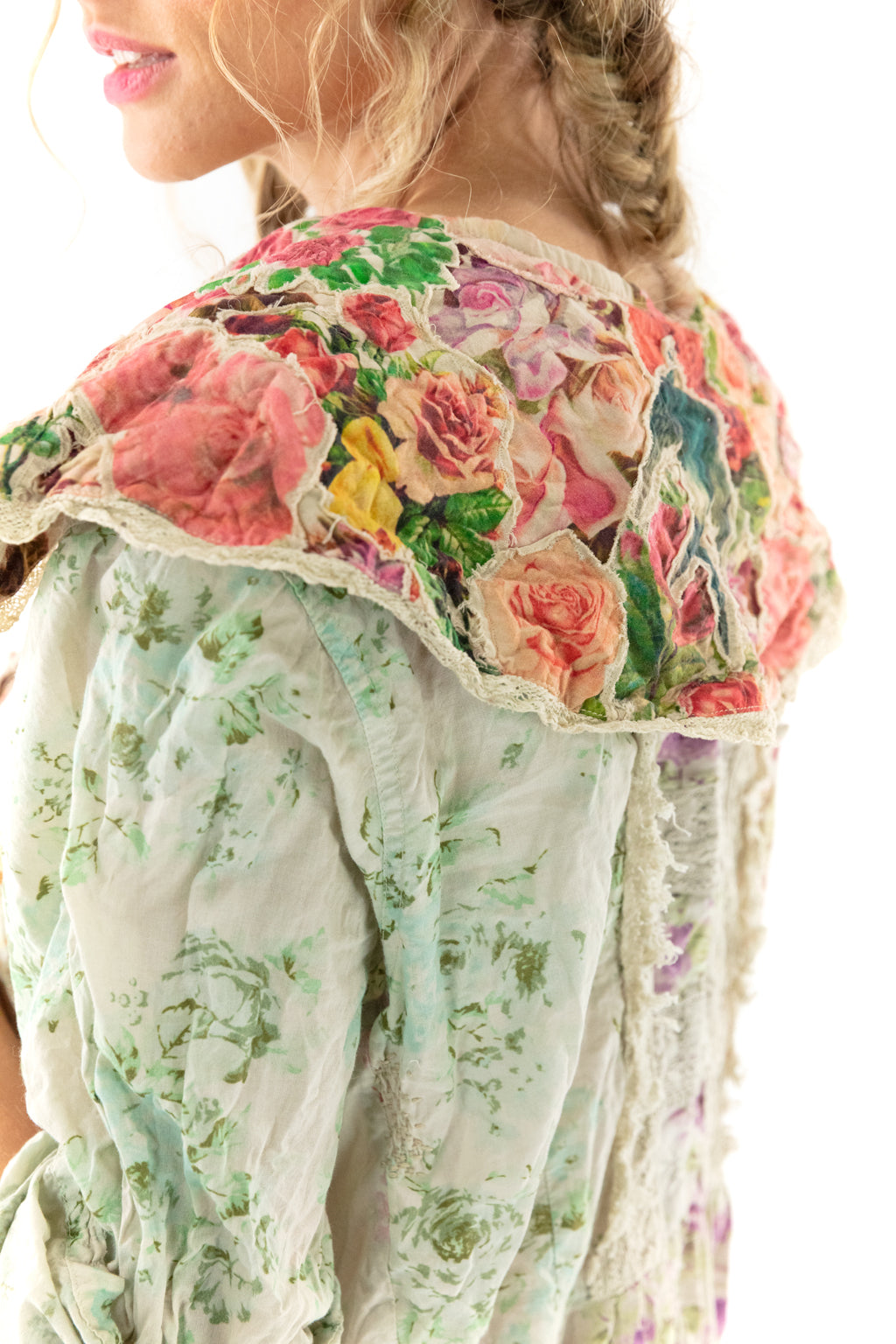 floral applique hannes collar