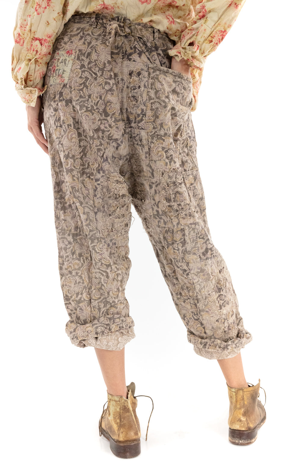 block print provision trousers