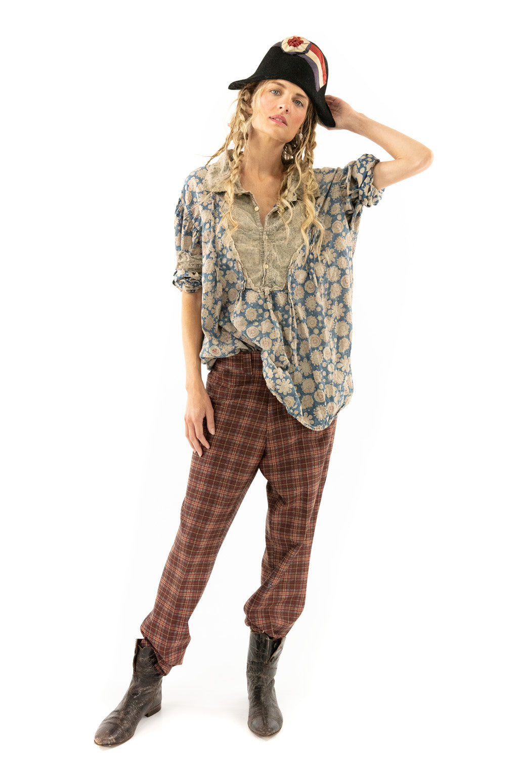 block print tora shirt