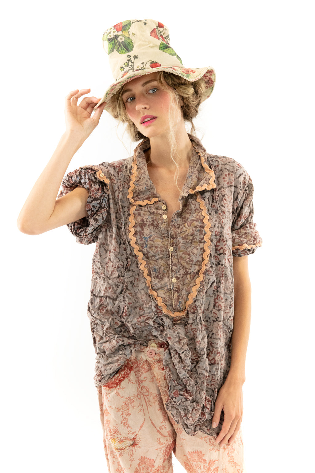 block print tora shirt