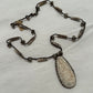 carved bone guadalupe necklace with african carved bone beads