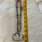 carved dove trade beaded necklace