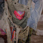 hand-painted rose tote bag