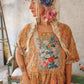 floral appliqué taigi dress
