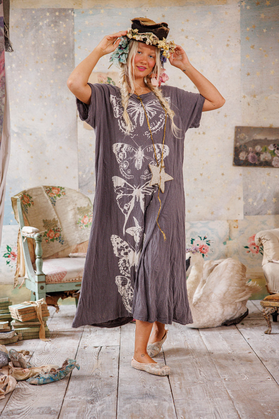 butterfly totem tee dress