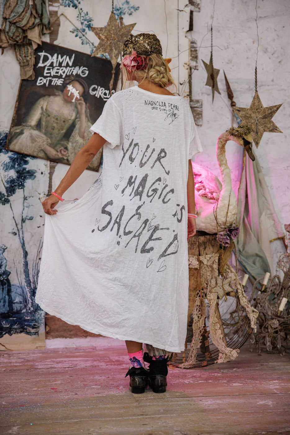 your magic is sacred tee dress