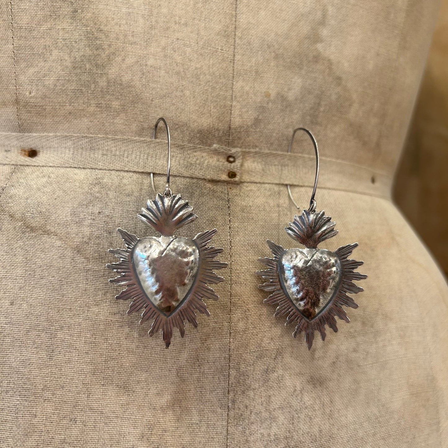 sacred heart earrings