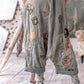 embroidered patch joni trousers