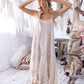 embroidered clementine tiered slip
