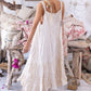 embroidered clementine tiered slip