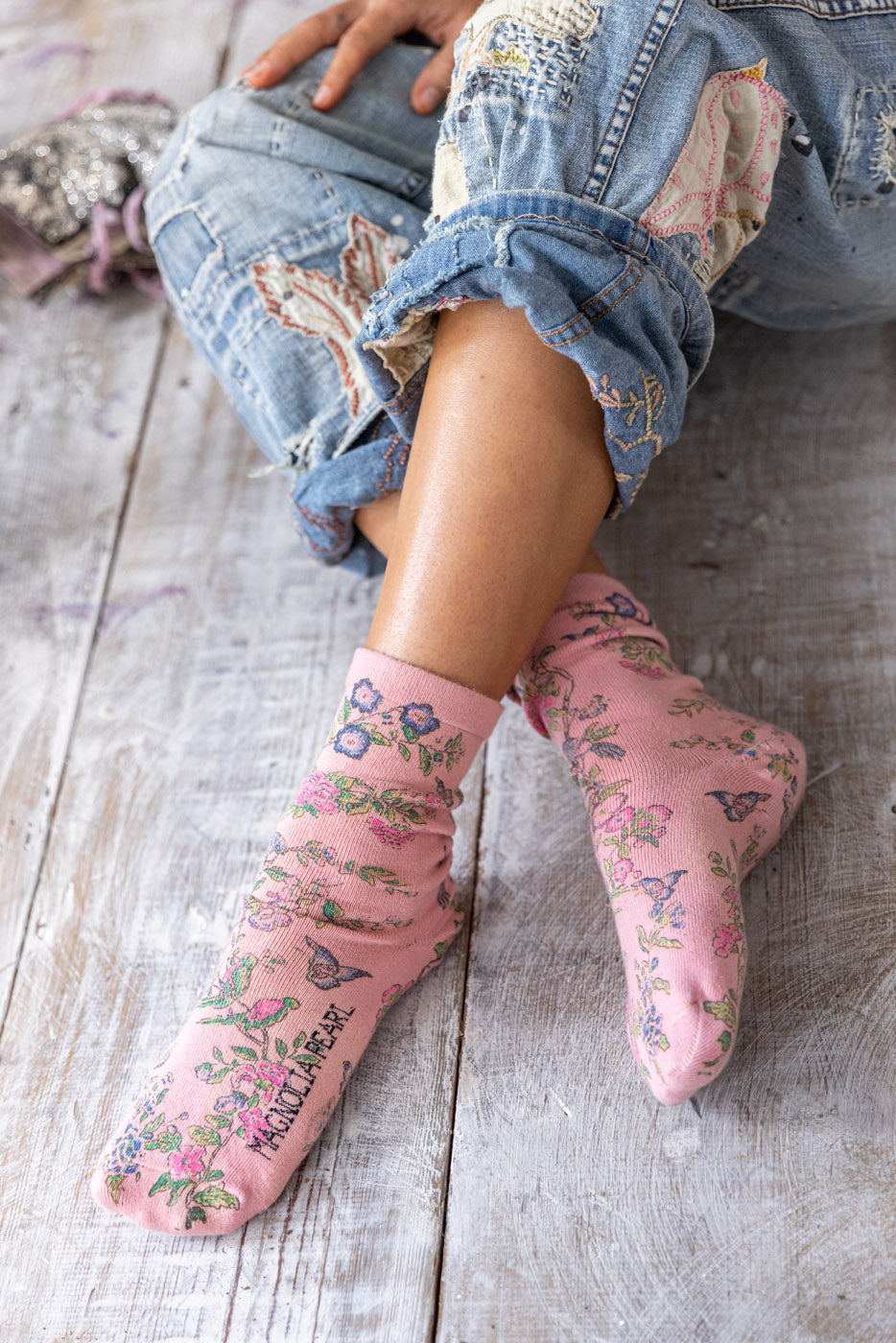 floral mp socks