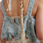 olive eyelet ruffle cami