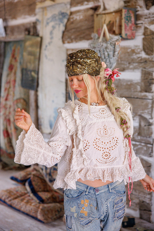 hermione eyelet blouse