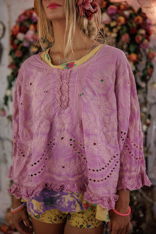 eyelet wennie blouse