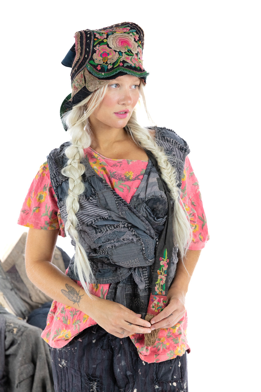 yd patchwork nikha vest