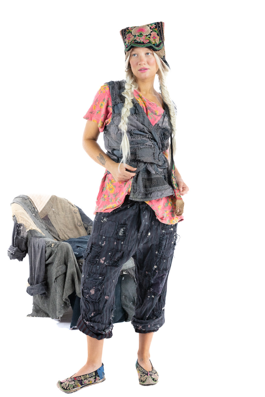 yd patchwork nikha vest