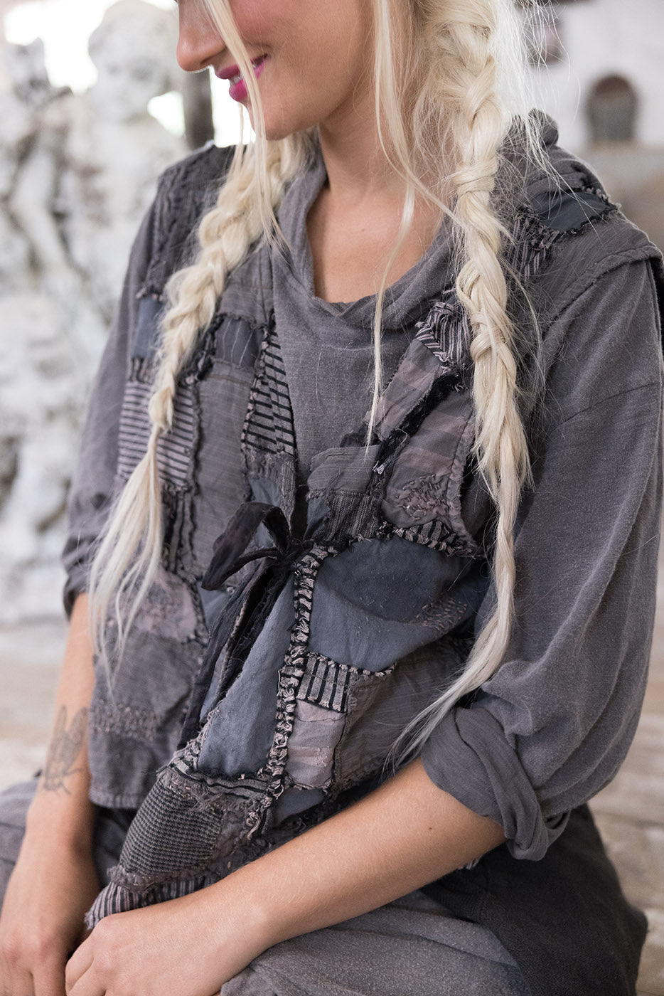 yd patchwork nikha vest