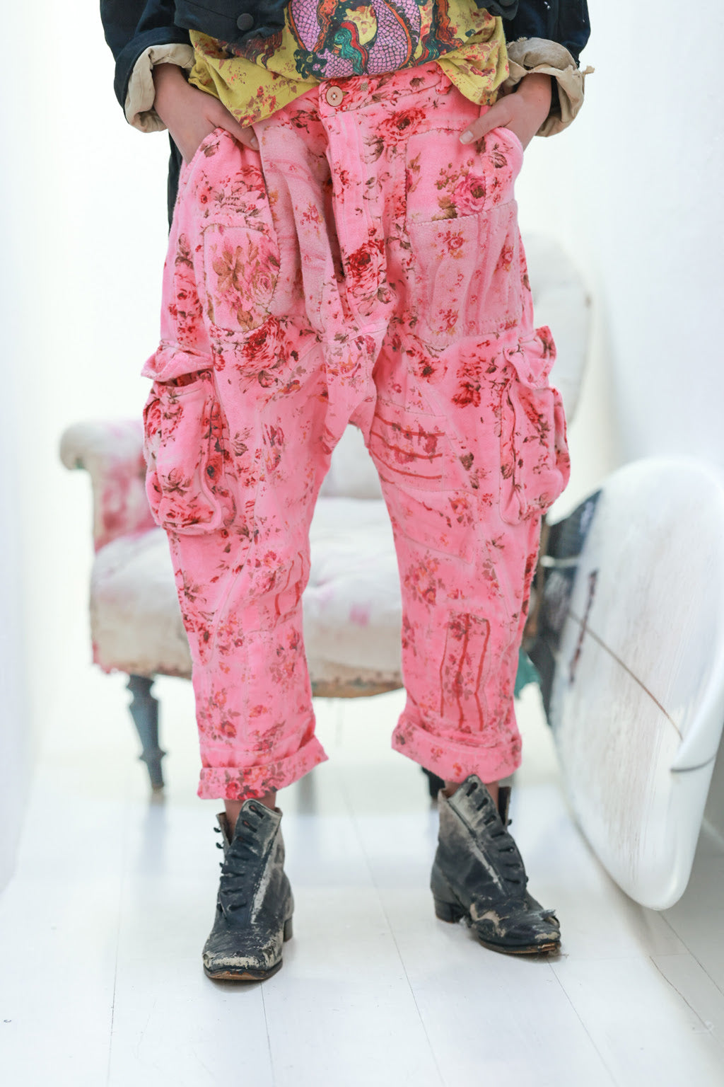 floral pasha cargo pants